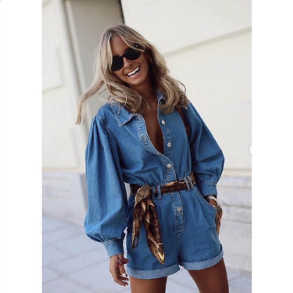 ZARA AW19 JOIN LIFE Denim Jumpsuit